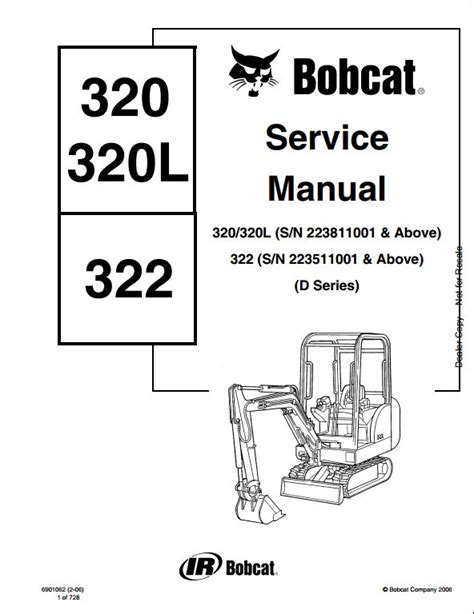 bobcat 320 322 mini excavator service repair manual|bobcat 322 parts diagram.